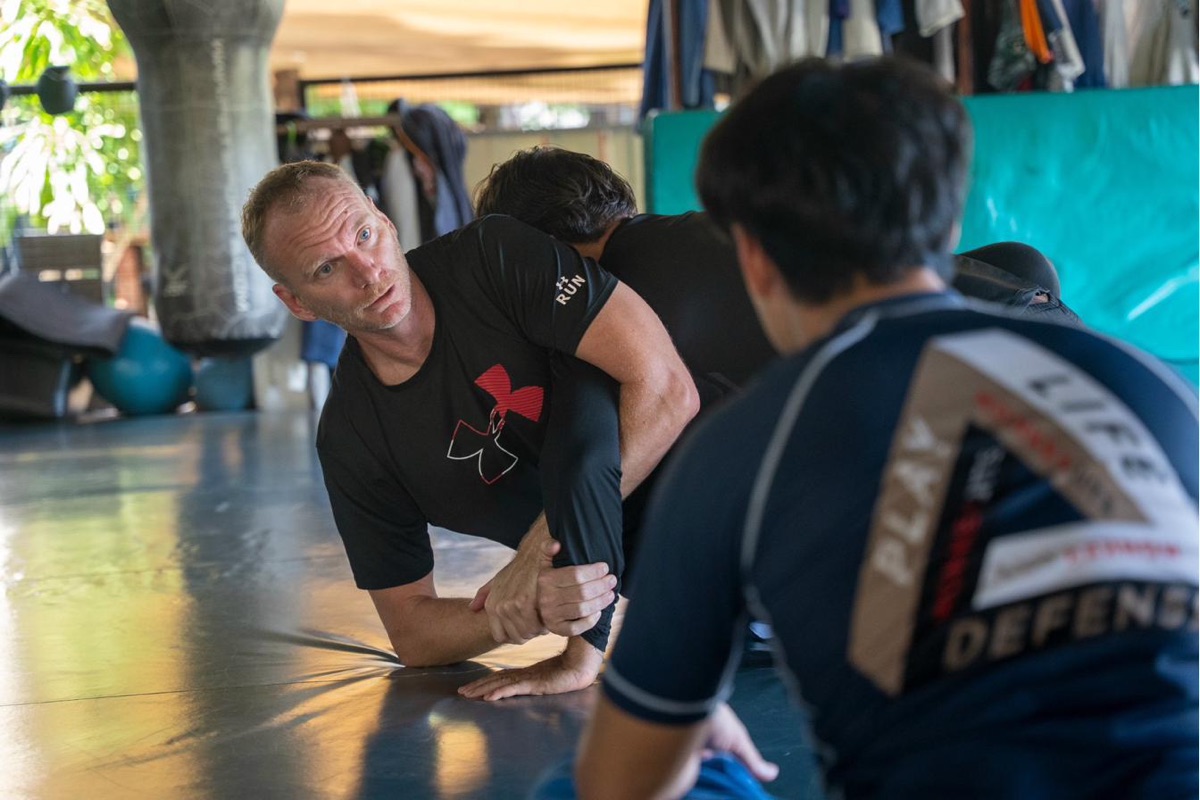 Brazilian jiu-jitsu coaching at Tree Roots Retreat, Rayong